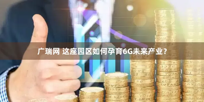 广瑞网 这座园区如何孕育6G未来产业？